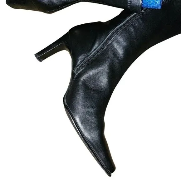 Elegant Black Ankle Boots - Picture 6 of 13